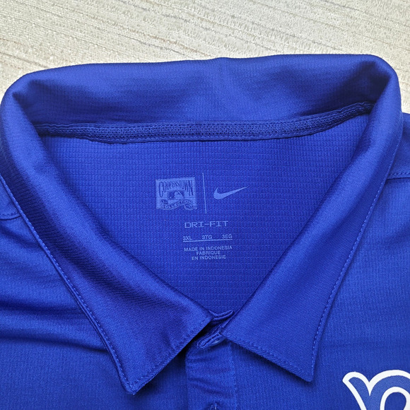 NIKE MLB Brooklyn Dodgers Cooperstown Collection DRI FIT Polo Mens SIZE 3XL - Picture 5 of 10